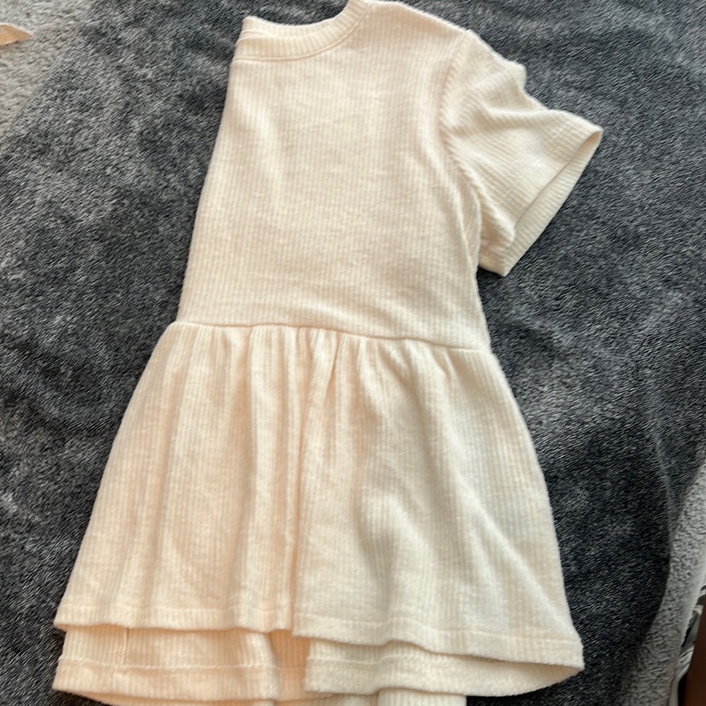 Creme ruffled top